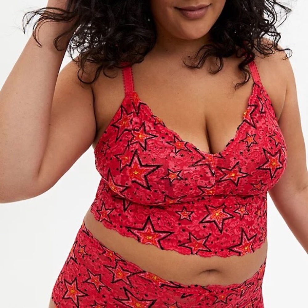 Torrid Pink Radiant Star Bralette 2X